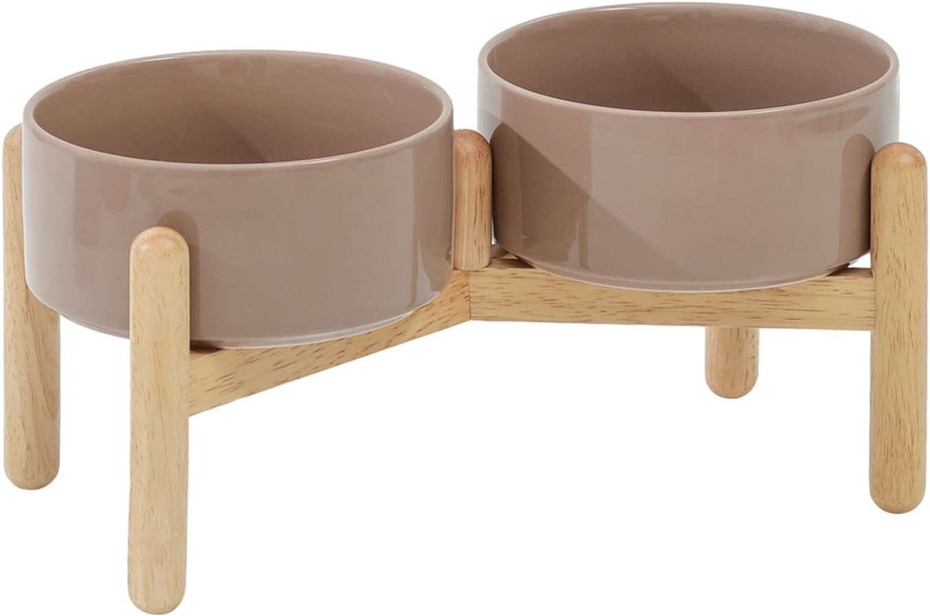 Havniva 8.3inch Ceramic Raised Dog Bowl with Stand, Elevated Dog Bowls for Large Breed Dog Food and Water Bowl Non-Slip Dog Dish Large Capacity Feeding Pet Water Bowl