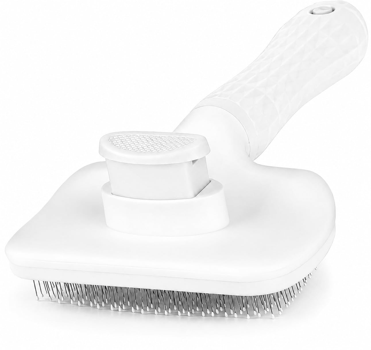 Self-Cleaning Slicker Brush, Dog Cat Bunny Pet Grooming Shedding Brush, Easy to Remove Loose Undercoat, Pet Massaging Tool Suitable for Pets with Long or Short Hair (Black)