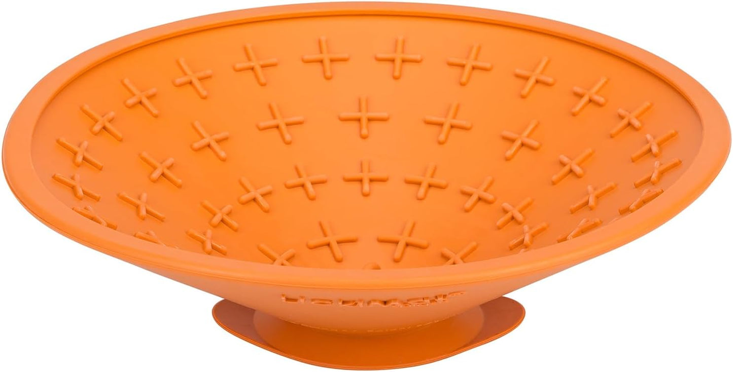 LickiMat Splash, Dog Slow Feeder Bowl Lick Mat, Boredom Anxiety Reducer, Sticks to Smooth Surface; Perfect for Food, Treats, Yogurt, or Peanut Butter. Fun Alternative to Slow Feed Dog Bowl, Turquoise