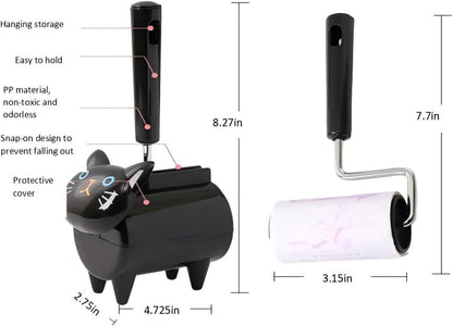 Lint Roller Extra Sticky PET Lint Roller - Cat Hair Remover & Dog Fur Remover，Lint Roller for Pet Hair - Sticky Rolls (1 Roller+1 Refills)