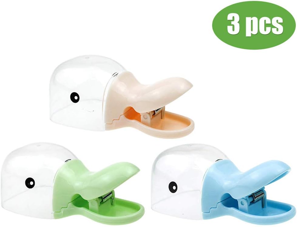 Newooh 2 in 1 Professional Pet Duckbill Shaped Feeding Shovel for Dog Cat Food - Food Package Seal Clip - Cute Duckbill Small Spoon