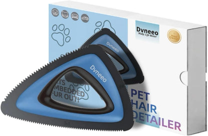 Pet Hair Removal Tool, Carpet Dog Hair Remover for Car Interior- Rapid Removal, Durable & Ergonomic, for Car Mats, Couch, Furniture, Carpets (Black)