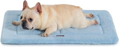 Made4Pets Dog Crate Pad Bed for Medium Large Dogs, Washable & Reversible, Anti-Slip Kennel Mat for Cozy Sleeping, Soft Fluffy Dog Bed for Indoor & Outdoor Use, 35"x23", Gray