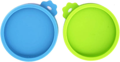 COMTIM Small Size Cat Food Can Lids, 2 Pack Silicone Cat Food Can Lids Covers for Small Cans 3 oz 2.5 oz