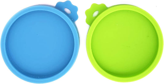 COMTIM Small Size Cat Food Can Lids, 2 Pack Silicone Cat Food Can Lids Covers for Small Cans 3 oz 2.5 oz