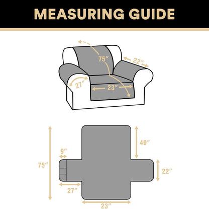 PrinceDeco 100% Waterproof Couch Cover for 3 Cushion Couch Sofa Pet Friendly Non-Slip Couch Cover for Dogs Washable Water Resistant Furniture Protector with Elastic Straps(Sofa 68", French Oak)