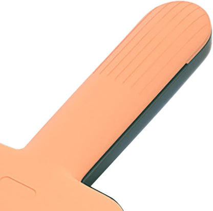 Pet Food Spoon, Cute Ice Cream Shape Dog Food Scoop with Sealing Clip Pet Food Can Spoon Food Grade ABS for Dogs Cats (Green Coffee)