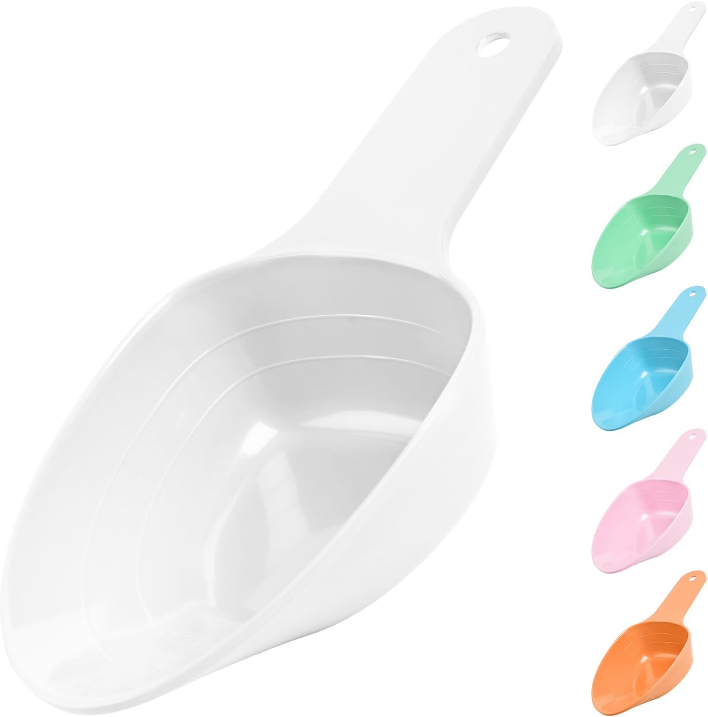 Dog Food Scoop-Melamine Pet Food Measuring Cup - 1 Cup 1/2 Cup 1/4 Cup Dog Cat Bird and Rabbit Food Feeding Scoop Dishwasher Safe - Pink