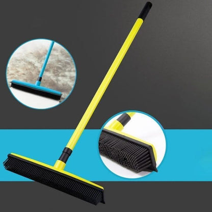 Pet Hair Broom,Multifunctional Rubber Cat and Dog Hairs,Silicone Hair Rake for Dog & Cat Hair, for Tiles, Wooden Floors, Carpets (B)
