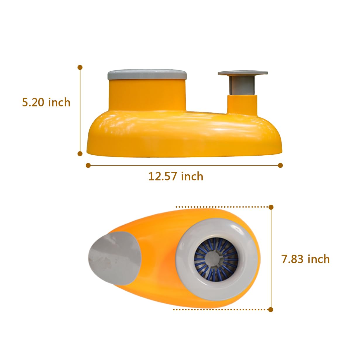 Mechanical Dog Paw Cleaner-Manually Driven Spinning-Cup Washer for All Breeds (Medium-Large)