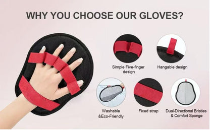 Pet Hair Remover Glove for Dogs & Cats – Reusable Lint and Fur Cleaning Mitt, Wide Coverage Grooming Glove for Removing Pet Hair from Couch, Carpet, Furniture and Clothes