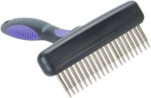 Kruuse Buster Flexible Undercoat Rake 20 Long Pins for Dogs – Gently Removes Loose Hair & Reduces Shedding