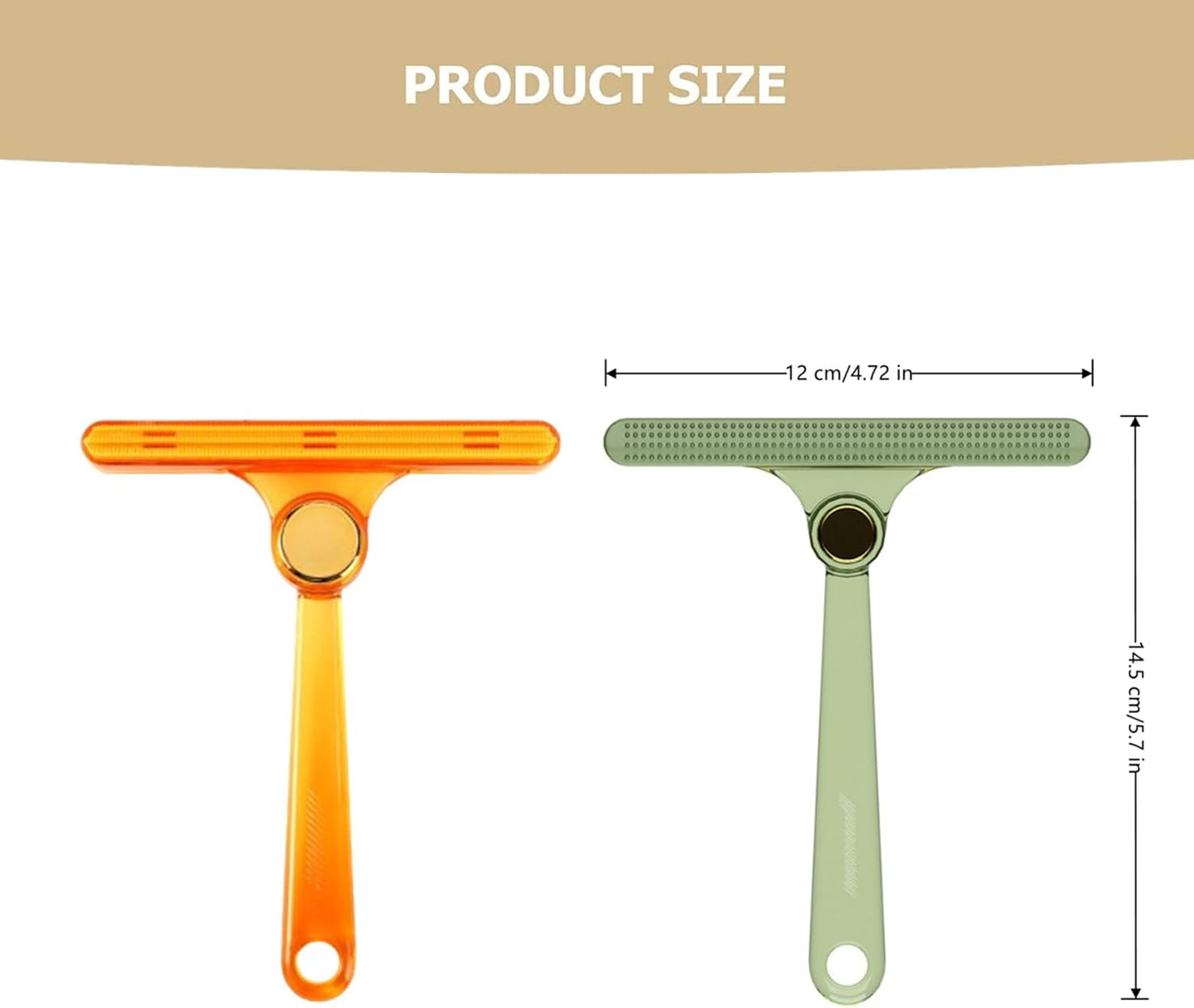 2 Pcs Dog Cat Hair Remover Tool Professional Carpet Fur Removal Tool Brush for Carpet, Car Mat, Clothes, Couch, Pet Bed, Cat Tree, Furniture(Yellow, Green)