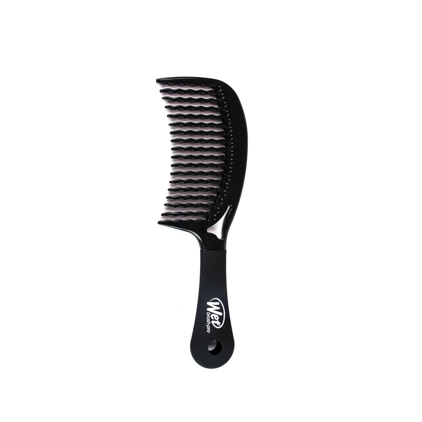 J D Beauty The Wet Detangling Hair Comb, Metallic Black, 2.1 Ounce