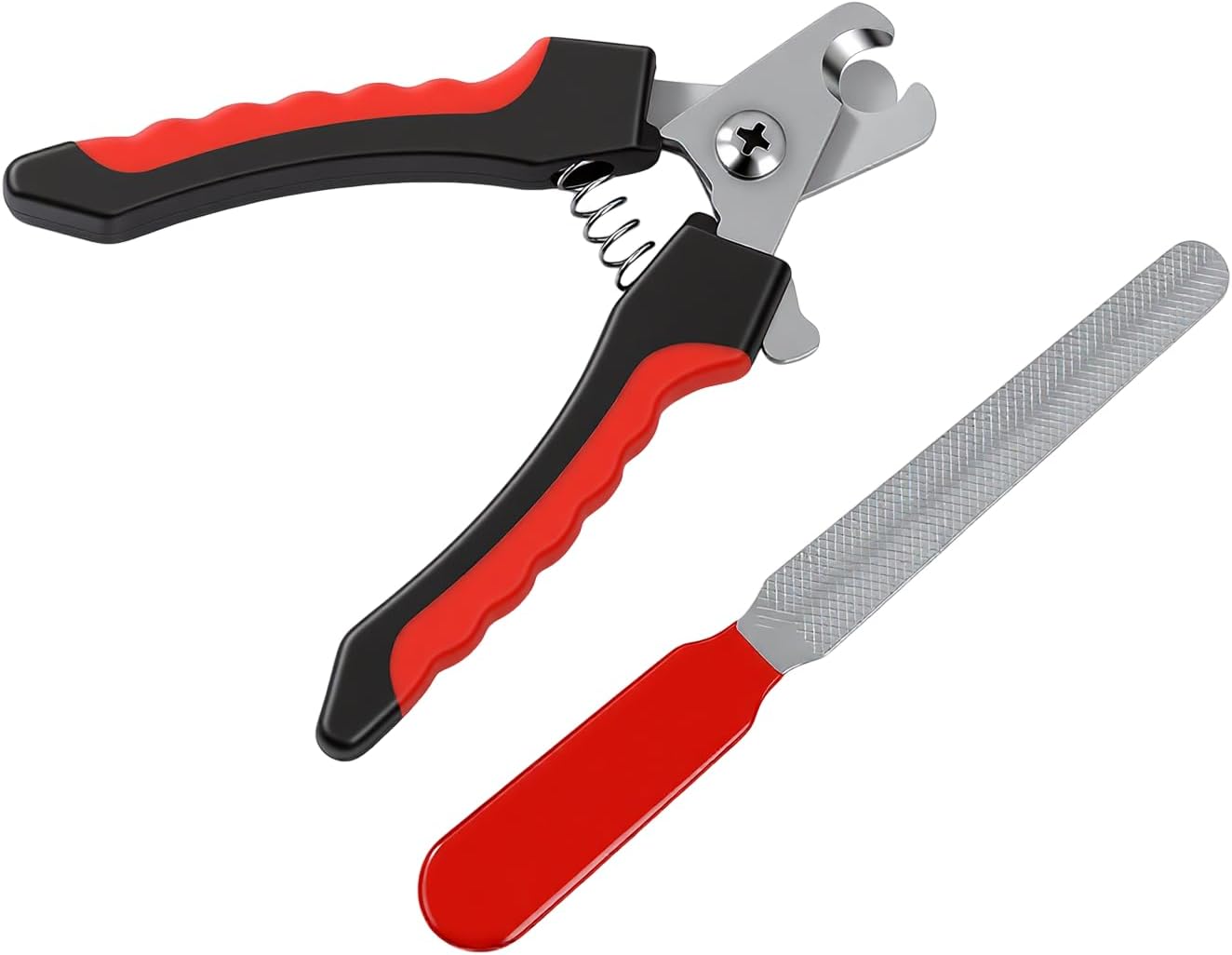 Dog Nail Clippers for Large Dogs, Pet Nail Clipper Kit for Small & Large Dogs & Cats，Dog Nail Clippers for Dogs and Cats - Safe and Easy to Use，Professional Dog & Cat Nail Trimmers (Pink)