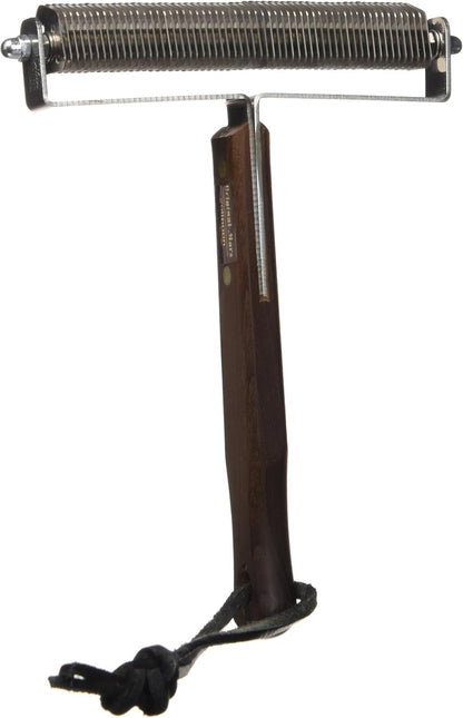 Mars Coat King Triple Wide Dematting Undercoat Grooming Rake Stripper Tool for Horses, Stainless Steel with Wooden Handle, Made in Germany, 60 Blade Extra Fine