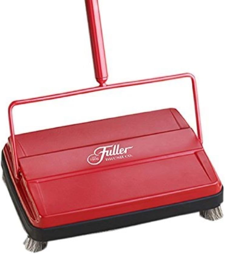 Fuller Brush 17027 Electrostatic Carpet & Floor Sweeper - 9" Cleaning Path - Lightweight - Ideal for Crumby Messes - Works On Carpets & Hard Floor Surfaces - Black