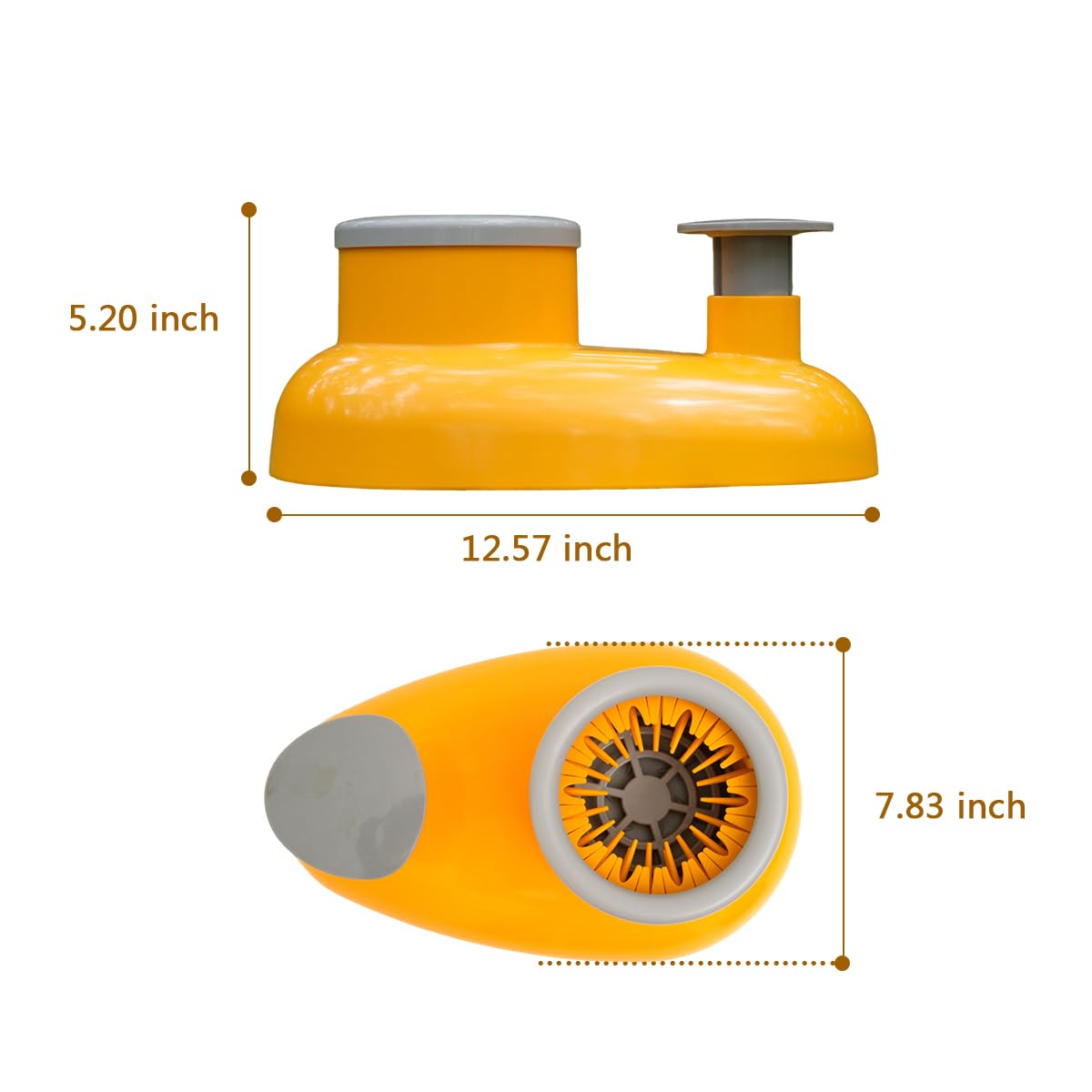 Mechanical Dog Paw Cleaner-Manually Driven Spinning-Cup Washer for All Breeds (Medium-Large)