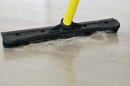 FURemover Pet Hair Removal Rubber Broom, 58" Telescopic Handle