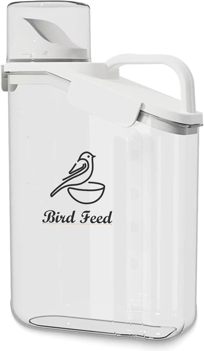 Dog Food Storage Container Airtight Portable Dog Food Container with Handled Lid and Pour Spout,Food Storage for Dog Dry Food Small Pet Food Container with Measuring Cup for Home, Travel,2.8L