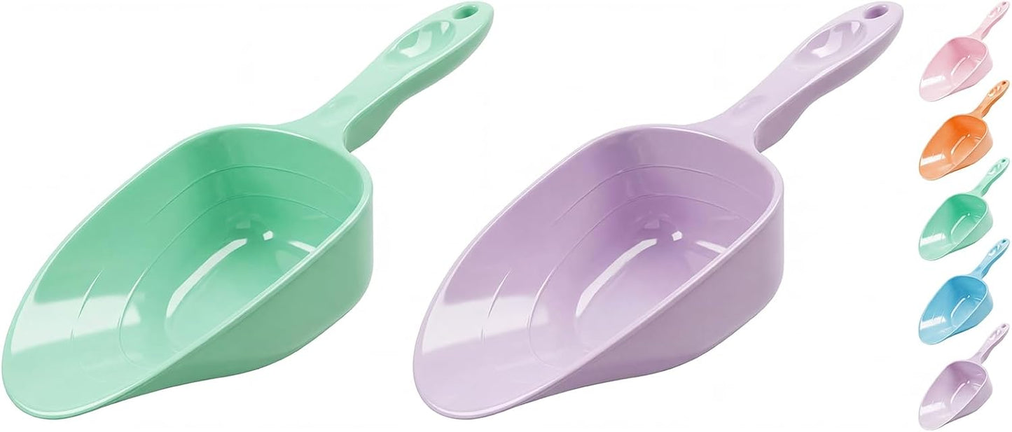 1-Cup Melamine Pet Food Scoop — Precise Feeding & Weight-Management Measuring Scoop for Dogs & Cats, BPA-Free, Durable, Dishwasher-Safe (Baby Blue)