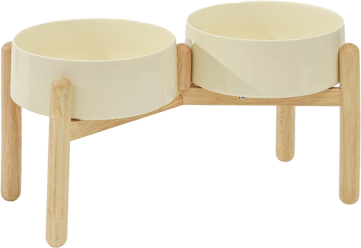 Havniva 8.3inch Ceramic Raised Dog Bowl with Stand, Elevated Dog Bowls for Large Breed Dog Food and Water Bowl Non-Slip Dog Dish Large Capacity Feeding Pet Water Bowl