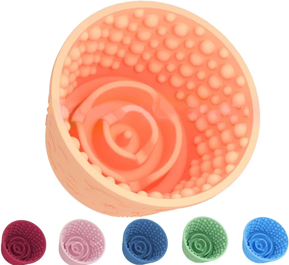 Dog Lick Bowl,Anxiety Relief Non-Slip Silicone Treat Bowl,Durable Anti-Choking Long-Lasting Enrichment Slow Feeder Licking Mat for Small Medium Large Breed,Freezable BPA Free Silicone Dishwasher Safe
