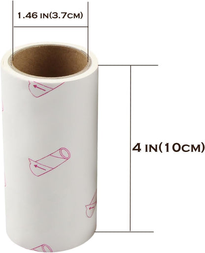 Sticky Lint Roller, Pet Hair Roller, Dog & Cat Hair Remover Kit,4 Refills 240 Sheets, Lint Brush for Clothes, Carpet, Car Seats, Dust, Dogs, Handle (1Handle+4Refills)