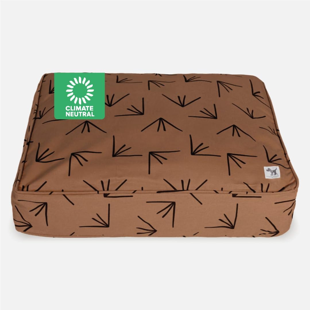 Molly Mutt Medium to Large Dog Bed Cover- Forever Young Print - Measures 27”X36”X5’’ - 100% Cotton - Durable - Breathable - Sustainable - Machine Washable Dog Bed Cover (Dd82b)