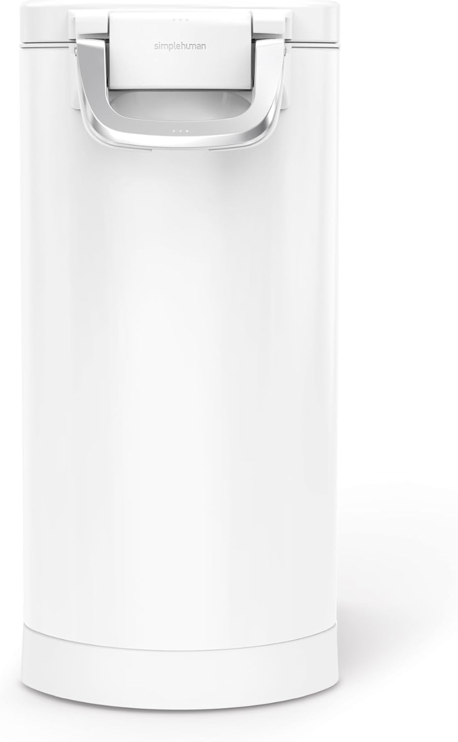 simplehuman Large Pet Food Storage Container, Holds 30-35 lb / 14-16 kg of Dry Dog Food, Cat Food, or Bird Seed, Airtight Lock-Tight Lid with Magnetic Scoop, BPA-Free, Brushed Stainless Steel