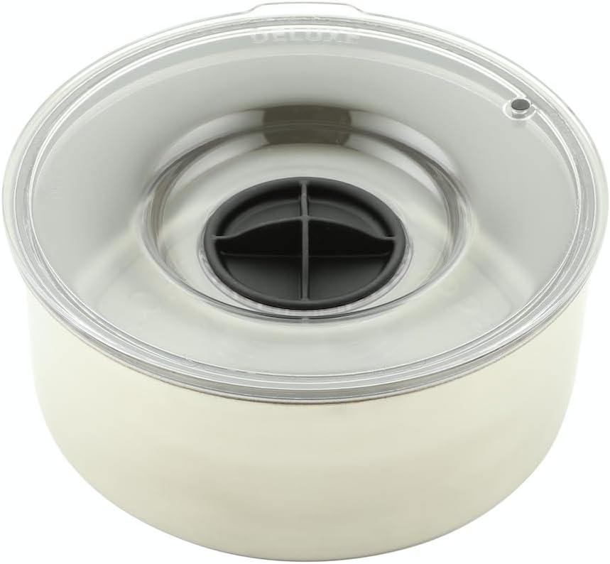 Slopper Stopper Stainless Steel Dripless Water Bowl with Tritan Plastic Lid – Holds 1 Gal, Reduces Spills & Trails Up to 85%+, Water Bowl for Large Breed Dogs (51-85 lbs), The Original Slobber Stopper