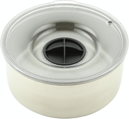 Slopper Stopper Stainless Steel Dripless Water Bowl with Tritan Plastic Lid – Holds 1 Gal, Reduces Spills & Trails Up to 85%+, Water Bowl for Large Breed Dogs (51-85 lbs), The Original Slobber Stopper
