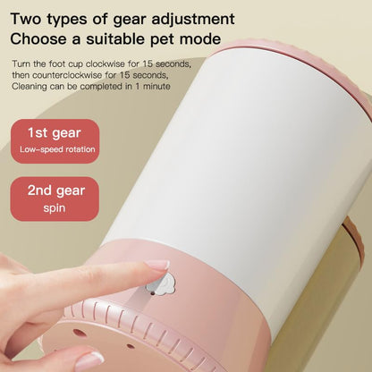 Pet Foot Washing Cup Rechargeable Automatic Dog Paw Cleaner Suitable for Paw Cleaning of Dogs, Cats and Rabbits.Pet Foot Cleaner for Small Medium Large Breed (PINK)