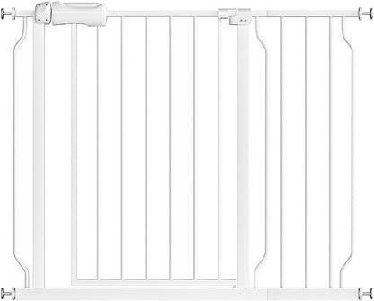Fairy Baby Extra Wide Baby Gate for Dogs Pressure Monuted Safety Gate for Living Room, Fits 62 Inch to 67 Inch with No Drill Auto Close Dog Gate for Doorways, White
