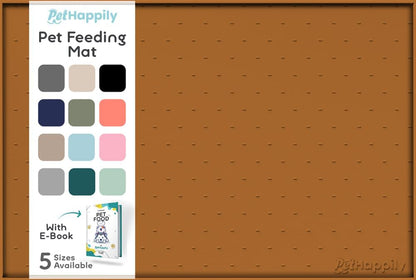 Dog Food Mat - Raised Edges Dogs Mat for Food and Water Prevent Spill, Waterproof Cat Food Mats Protect Floors, Easy Clean Dog Bowl Mats for Food and Water, Silicone Pet Feeding Placemats