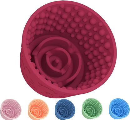 Dog Lick Bowl,Anxiety Relief Non-Slip Silicone Treat Bowl,Durable Anti-Choking Long-Lasting Enrichment Slow Feeder Licking Mat for Small Medium Large Breed,Freezable BPA Free Silicone Dishwasher Safe