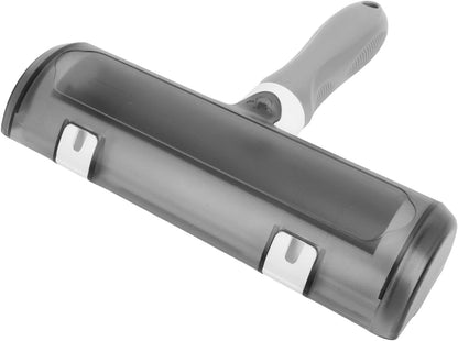 Zunate Pet Hair Remover Roller for Couch and Carpet, Reusable Lint Removal Tool with 17cm Wide Bidirectional Brush Head for Clothing and Furniture, Black Tool (Gray)
