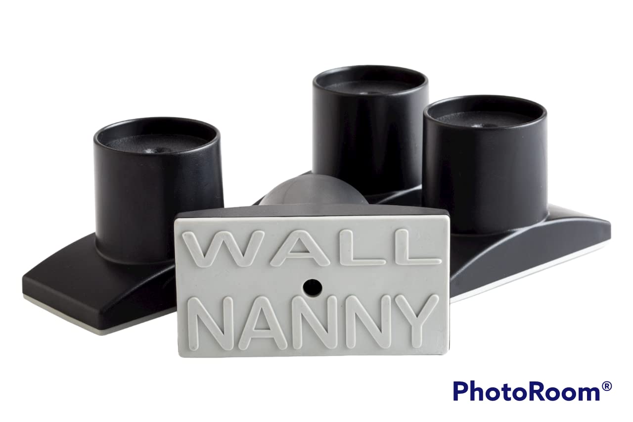 Wall Nanny Extender -4 Inch Baby Gate Extension Guard (Made in USA) Extends Pressure Mounted Gates - Protects Walls, Stabilizes Gate, for Child, Pet Gate & Dog Gate, Protector Works on Stairs, 4 Pack