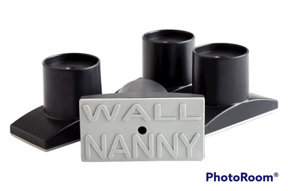 Wall Nanny Extender -4 Inch Baby Gate Extension Guard (Made in USA) Extends Pressure Mounted Gates - Protects Walls, Stabilizes Gate, for Child, Pet Gate & Dog Gate, Protector Works on Stairs, 4 Pack