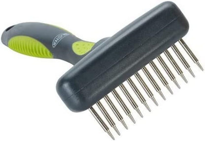 Kruuse Buster Flexible Undercoat Rake 20 Long Pins for Dogs – Gently Removes Loose Hair & Reduces Shedding