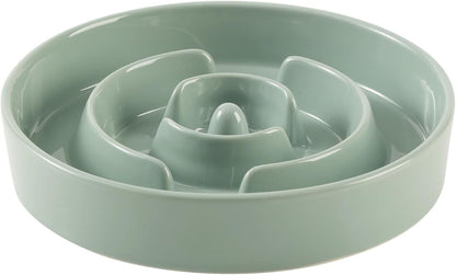 Havniva Ceramic Slow Feeder Dog Bowls, 1.6 Cups Dog Bowl Slow Feeding for Medium Breed, 8.2inch Puzzle Dog Food Bowl Slow Feeder Non-Slip Anti-Gulping and Anti-Choking Reduces Bloating