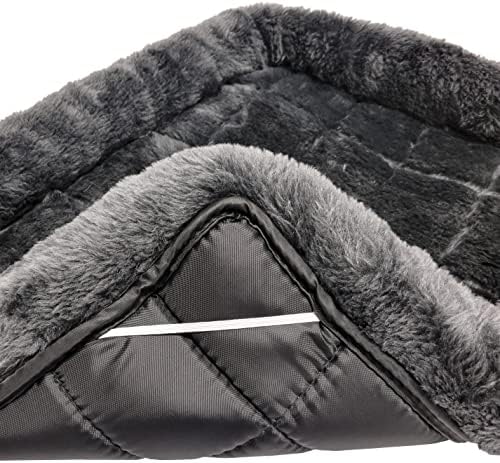 MidWest Homes for Pets QuietTime Dog Bed - White Fleece Bolster, Ultra-Soft and Machine Washable, Fits 24-Inch Crates and Carriers, for Small Breed Dogs