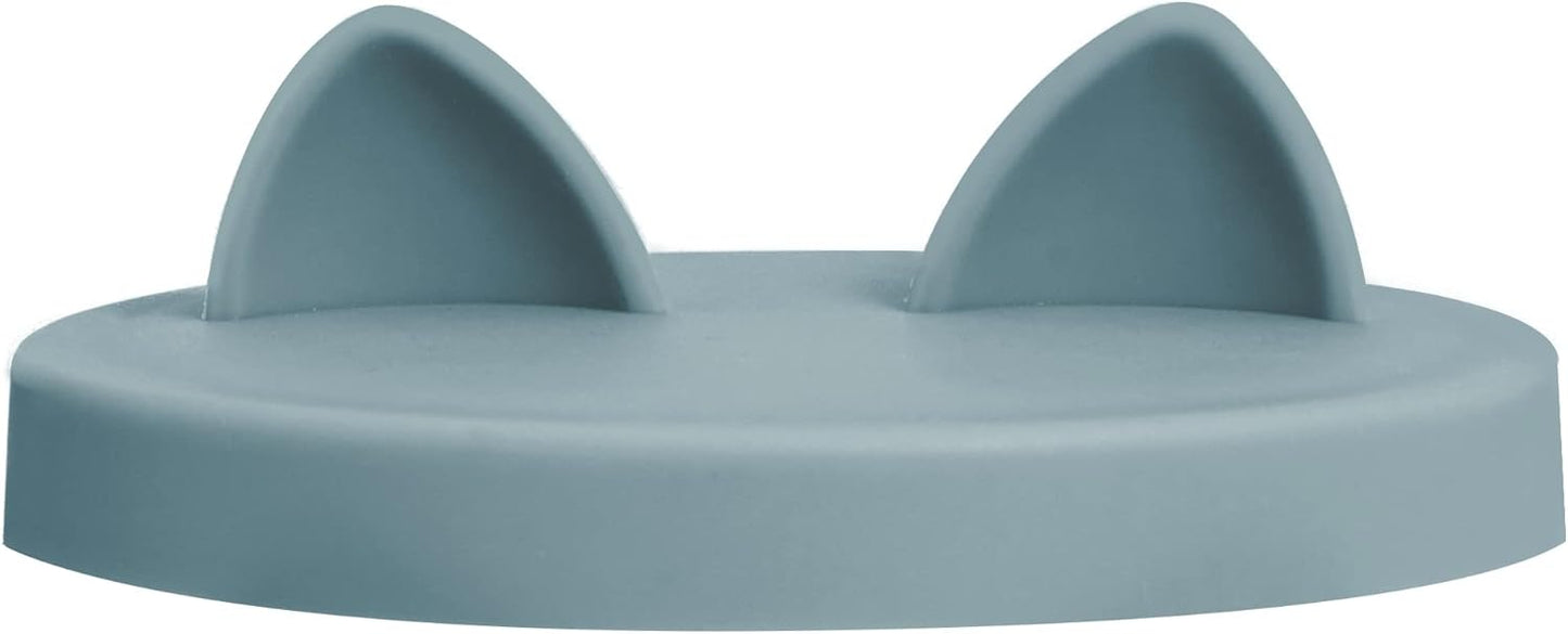 OHMO 2 Pack Cat Food Can Lids, Small Size (3 oz) Silicone Pet Food Can Lids Covers for 3 oz Cat Food Cans, Light Green