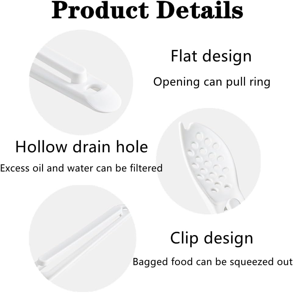 2 PCS Pet Food Can Spoon - Multifunctional Dog & Cat Food Scoop with Can Opener, Mini Spatula for Wet Food Feeding
