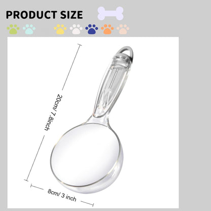 Pet Cat Dog Food Scoop, Dog Cup Capacity Cat Food Scooper With Sealing Clip, Puppy and Cat Coffee Bean, Flour Scoop Grey