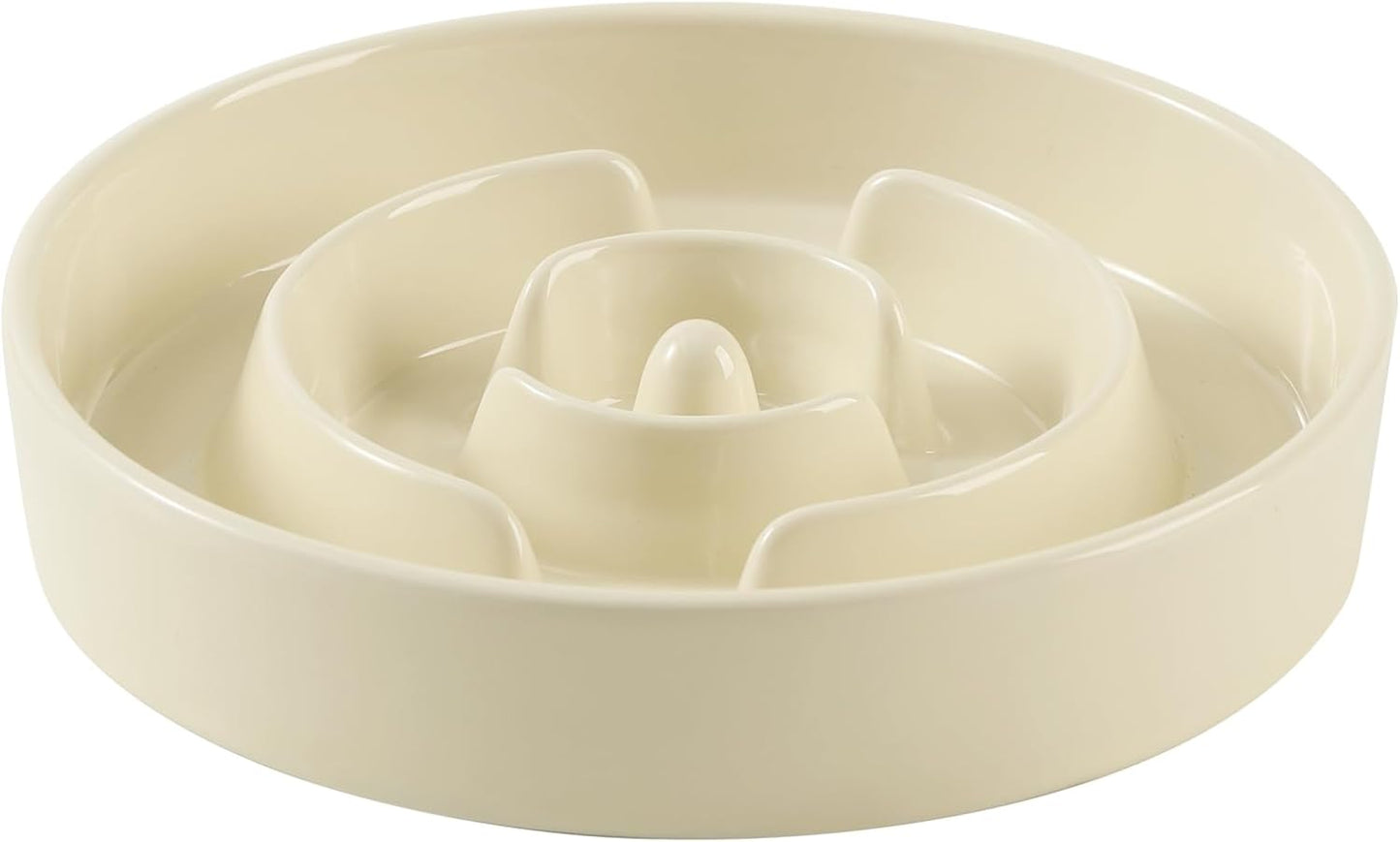 Havniva Ceramic Slow Feeder Dog Bowls, 1.6 Cups Dog Bowl Slow Feeding for Medium Breed, 8.2inch Puzzle Dog Food Bowl Slow Feeder Non-Slip Anti-Gulping and Anti-Choking Reduces Bloating