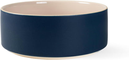 Fringe Studio Matte Speckled Green Medium Raised Stoneware Feeder W/Stainless Steel Insert (7" Diameter x 5.5" H, 26 fl.oz.), PetShop Collection (453MD001)
