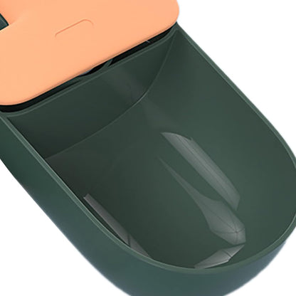 Pet Food Spoon, Cute Ice Cream Shape Dog Food Scoop with Sealing Clip Pet Food Can Spoon Food Grade ABS for Dogs Cats (Green Coffee)