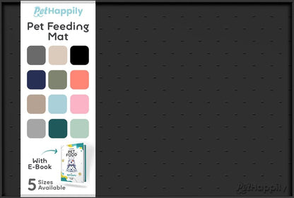Dog Food Mat - Raised Edges Dogs Mat for Food and Water Prevent Spill, Waterproof Cat Food Mats Protect Floors, Easy Clean Dog Bowl Mats for Food and Water, Silicone Pet Feeding Placemats