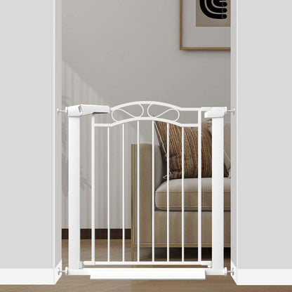 Fairy Baby 68.1"-70.8" Extra Wide Press Mounted Baby Gate Indoor for Kids Or Pets Walk Thru No Drill Long Dog Gates for The House Doorway Child Safety Gate